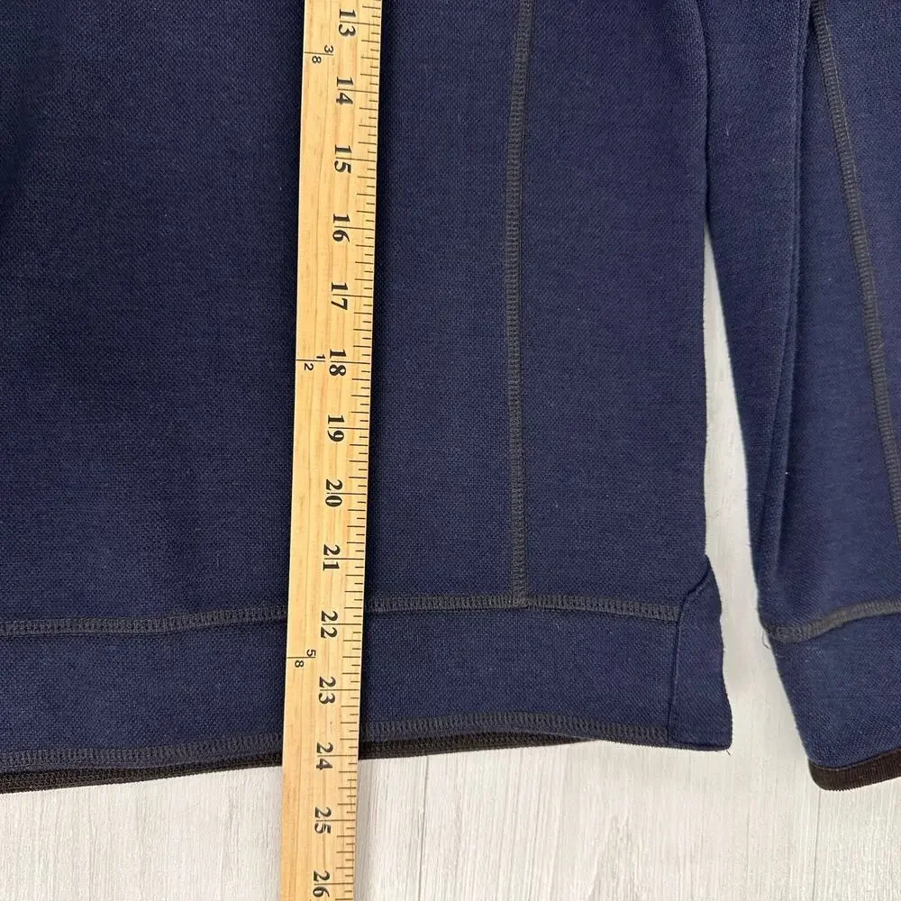 Carbon2Cobalt‎ Pullover Henley Sweatshirt Men Size Medium Navy Casual Preppy